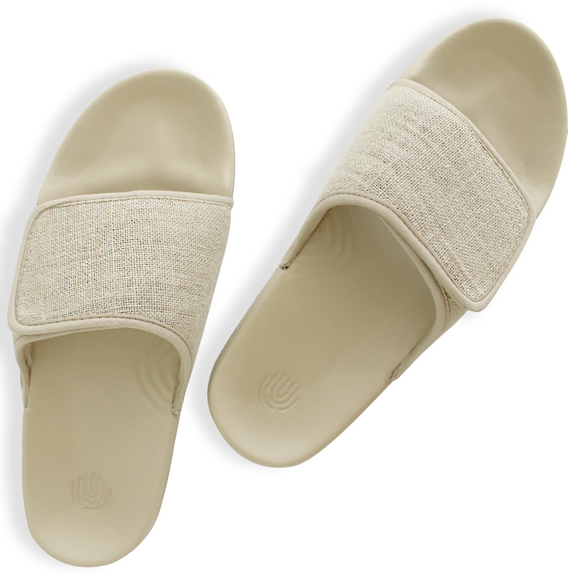 Men's Linen Sugar Sliders in Sandy Beige, the perfect complement to your summer footwears.