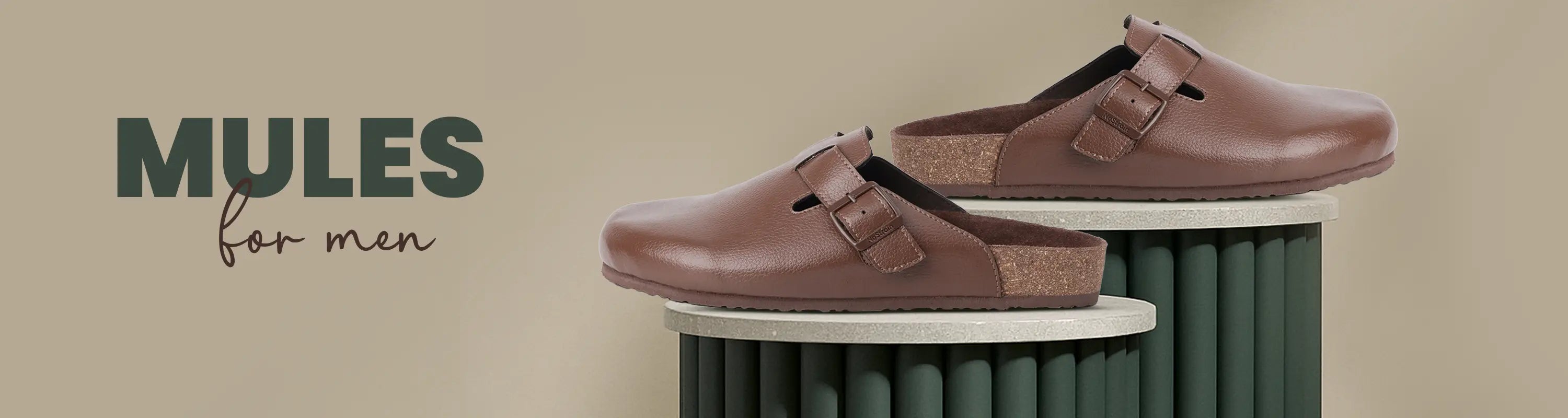 Cork Mule for men - NoStrain