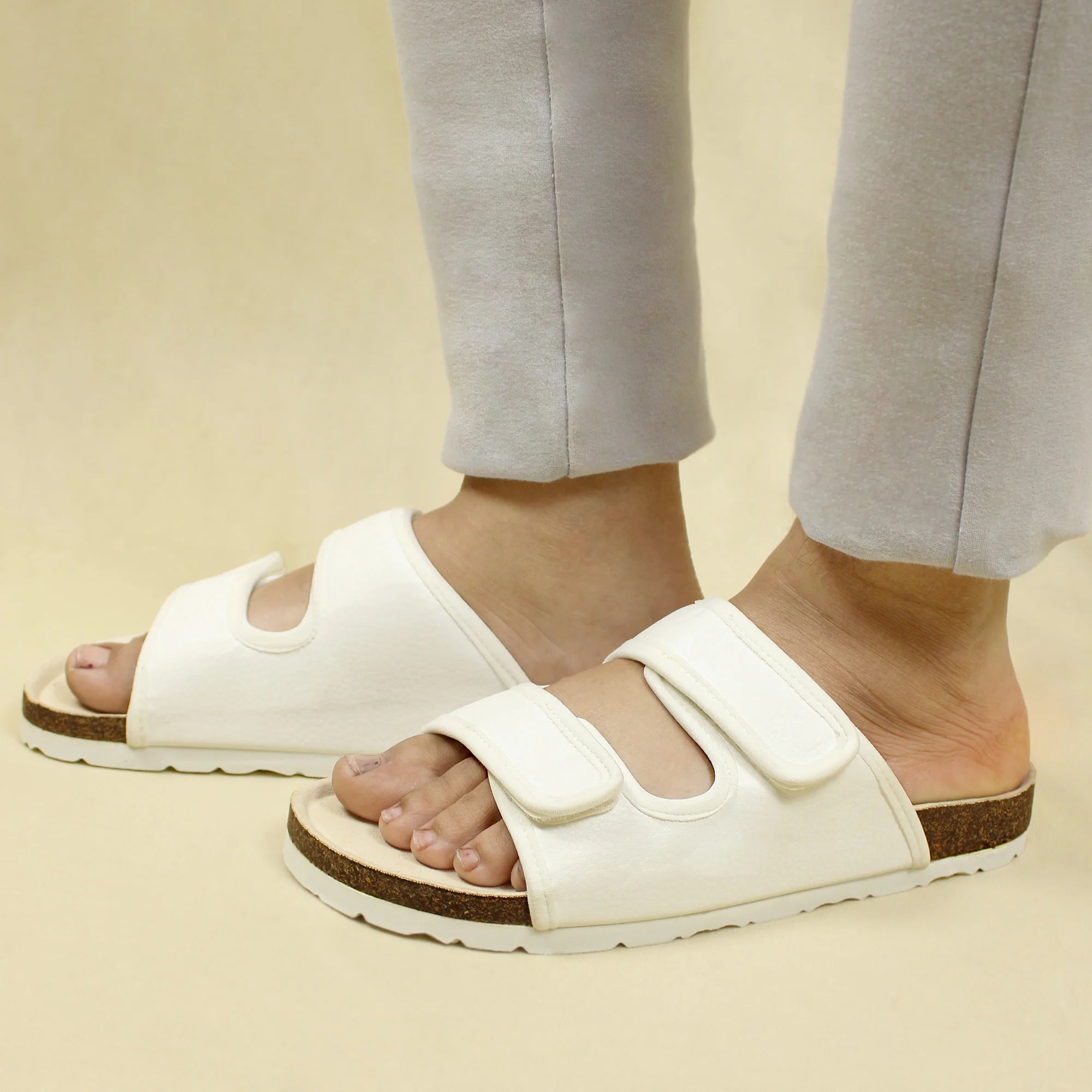 Parallel Great White Cork Sandals (Women)