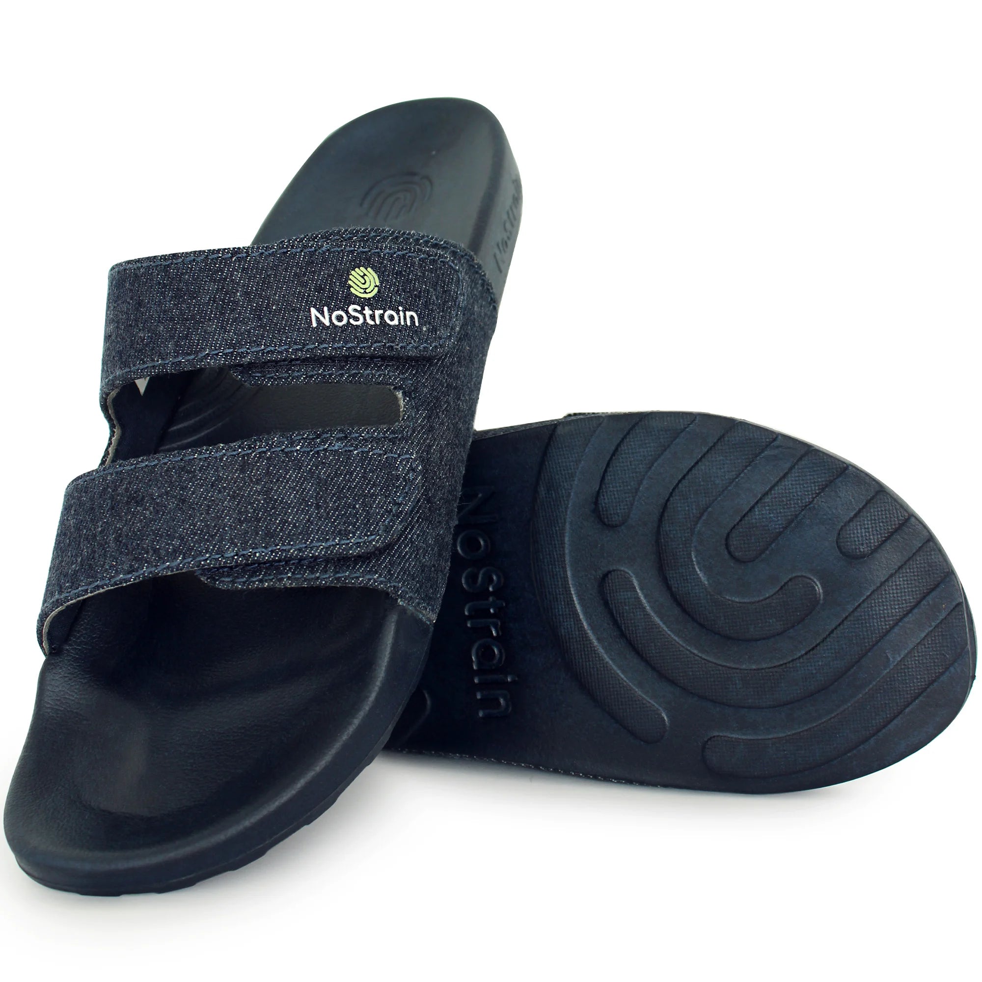 Very light weight pair of Men Denim Parallel Sugar Sliders