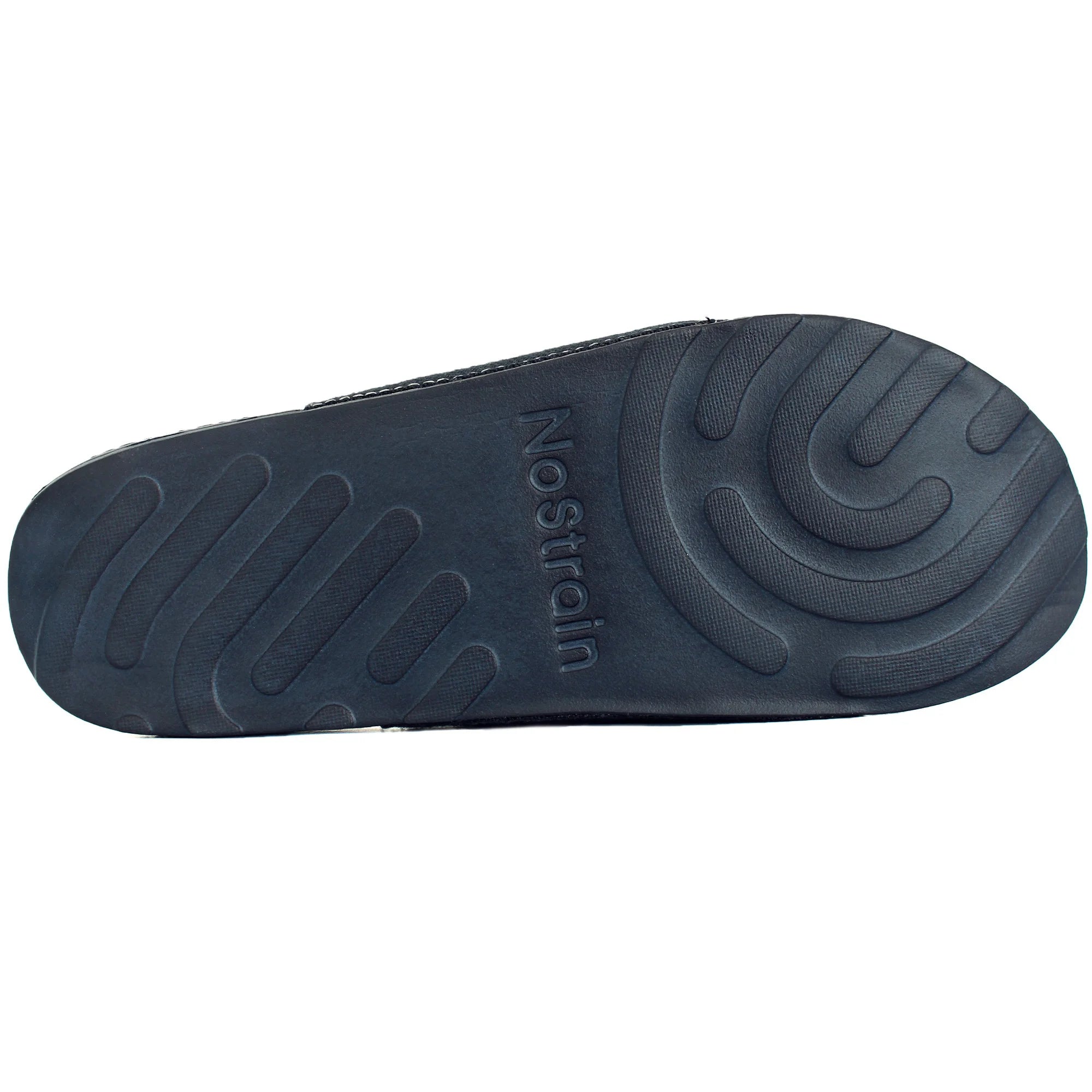 Bottom view of soft Men Denim Parallel Sugar Sliders navy colour