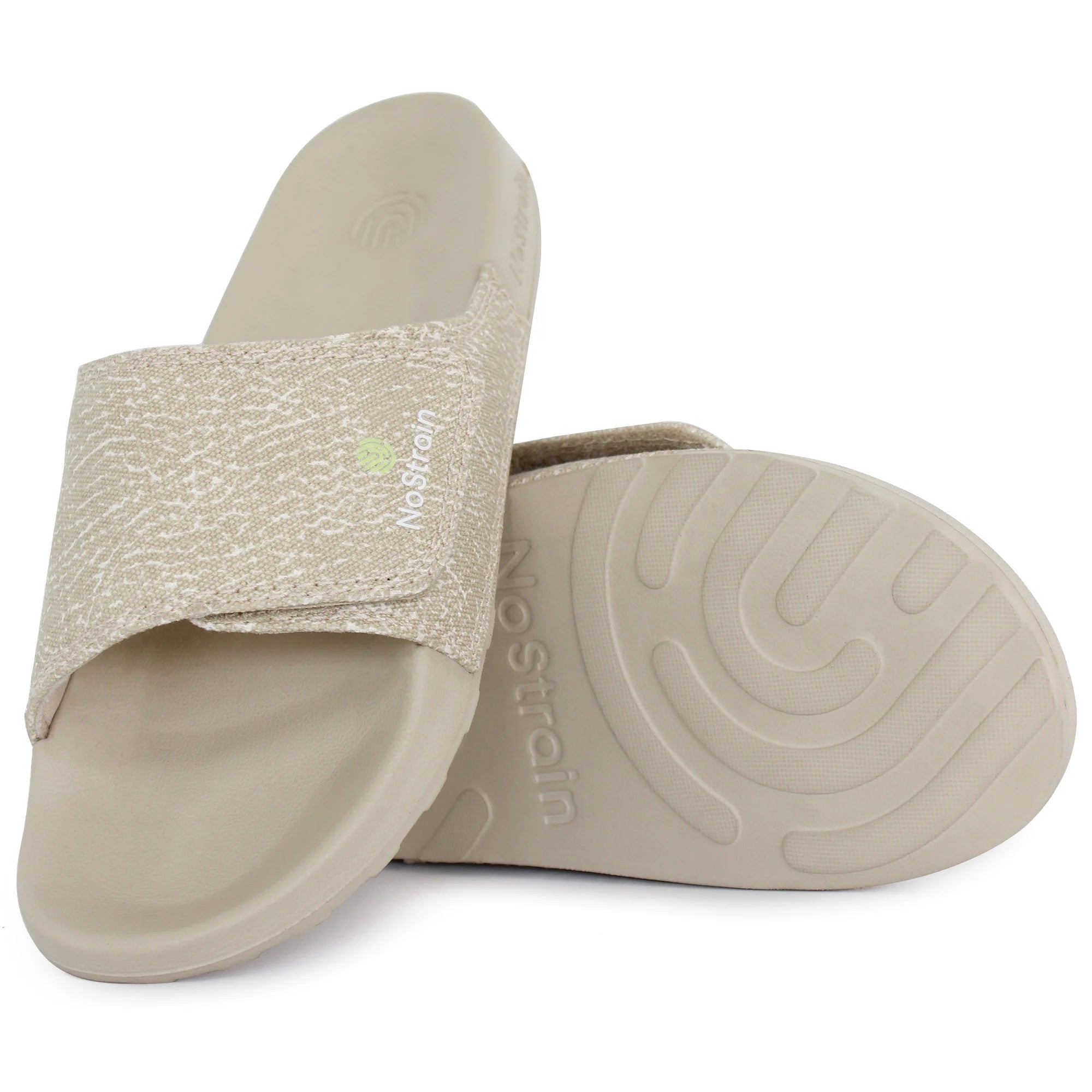 angled view of NoStrain sugar sliders for women with very comfortable sole