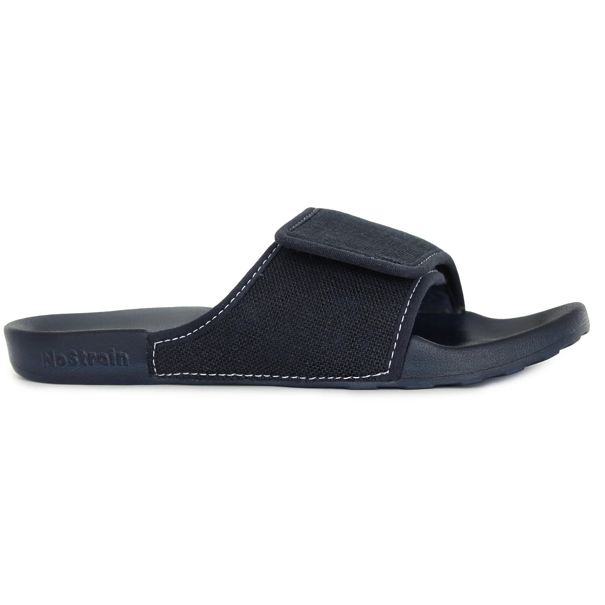 Keep it chic and casual in Women's Dark Navy Linen Sugar Sliders, ideal for everyday wear.