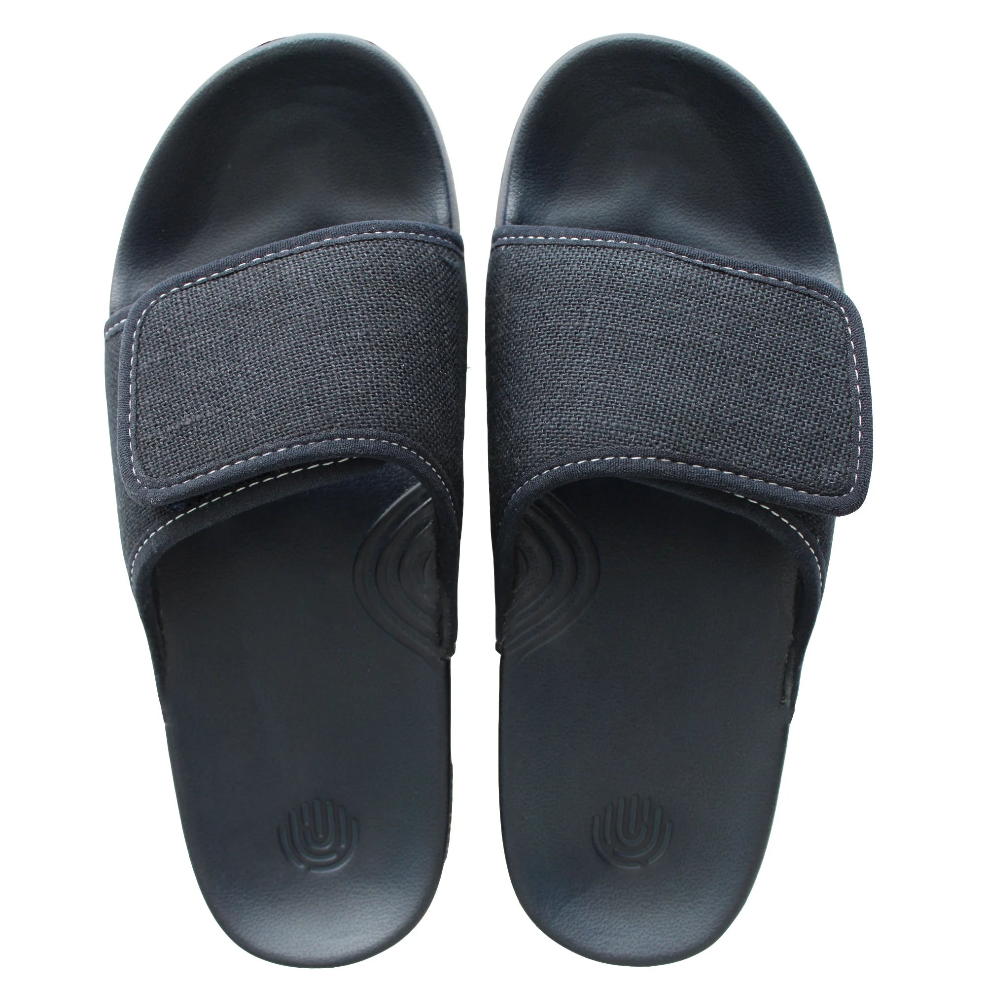 Feel confident in Women's Dark Navy Linen Sugar Sliders, a stylish option for everyday elegance.